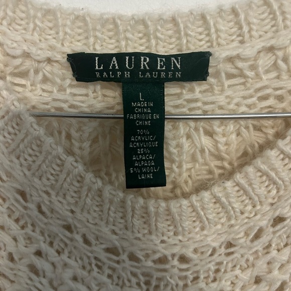 Lauren Ralph Lauren Cream Knit Sweater - Picture 3 of 5